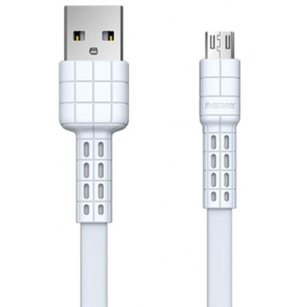 Кабель Remax Armor Series MicroUSB Data/Charge 1m, white (RC-116M-WHITE)