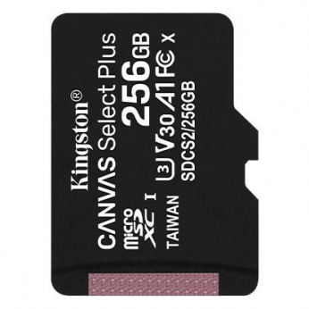 Карта пам’яті Kingston 256GB microSDXC C10 UHS-I R100/W85MB/s Canvas Select Plus (SDCS2/256GBSP)