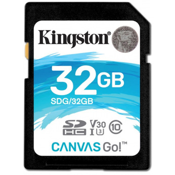 Карта пам’яті Kingston 32GB SDHC C10 UHS-I U3 R90/W45MB/s (SDG/32GB)