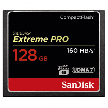 Карта памяти SanDisk 128GB CF Extreme Pro R160/W150MB/s (SDCFXPS-128G-X46)