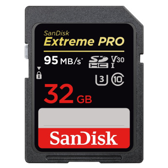 Карта пам’ятi SanDisk 32GB SDHC V30 UHS-I U3 R95/W90MB/s Extreme Pro (SDSDXXG-032G-GN4IN)