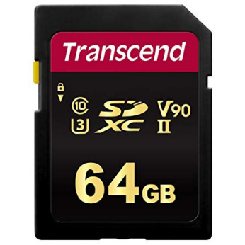 Карта памяти Transcend 64GB SDXC C10 UHS-II U3 R285/W180MB/s 4K (TS64GSDC700S)