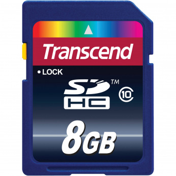 Карта пам’яті Transcend 8GB SDHC C10 R20MB/s (TS8GSDHC10)
