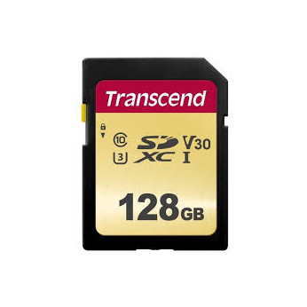 Карта памяти Transcend 128GB SDXC C10 UHS-I  R95/W60MB/s (TS128GSDC500S)