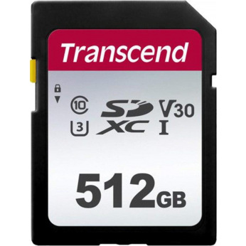 Карта пам’яті Transcend 512GB SDXC C10 UHS-I R95/W45MB/s (TS512GSDC300S)