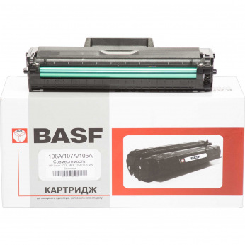 Картридж для HP 106A W1106A BASF 106A без чипа  Black BASF-KT-W1106A-WOC