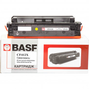 Картридж для HP Color LaserJet Pro M452, M452dn, M452nw BASF 410X  Yellow BASF-KT-CF412X