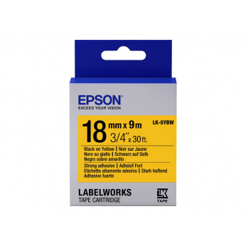 Картридж Epson LK-5RBP Pastel Black/Yellow 18mm x 9m (C53S655003)