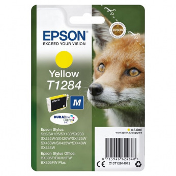 Картридж для Epson Stylus SX435W EPSON T1284  Yellow C13T12844012