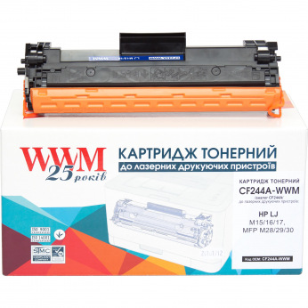 Картридж для HP LaserJet Pro M28, M28a, M28w WWM 44A  Black CF244A-WWM