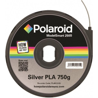 Картридж з ниткою 1.75мм / 0.75кг PLA Polaroid ModelSmart 250s, сріблястий (3D-FL-PL-6013-00)