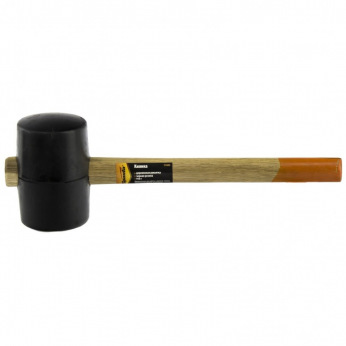 Киянка гумова 910 г, чорна гума, дерев’яна ручка,  SPARTA (MIRI111605)