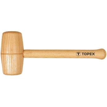 Киянка Topex дерев’яна, 70 мм, дерев’яна рукоятка (бук) (02A057)