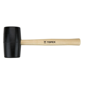 Киянка Topex резиновая O 63 мм, 680 г, рукоятка деревянная (02A345)
