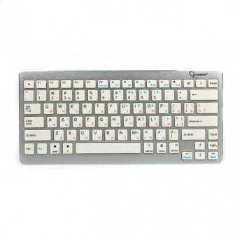 Клавиатура Gembird KB-6411BT-UA, безпроводная, Apple-style, bluetooth, White ( KB-6411BT-UA)