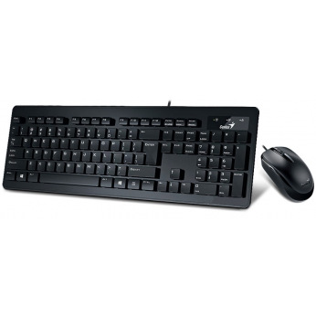 Клавиатура + мышь Genius SlimStar C130, USB, Black (31330208112)