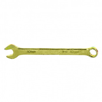 Ключ комбінований 10 мм, жовтий цинк,  СИБРТЕХ (MIRI14976)
