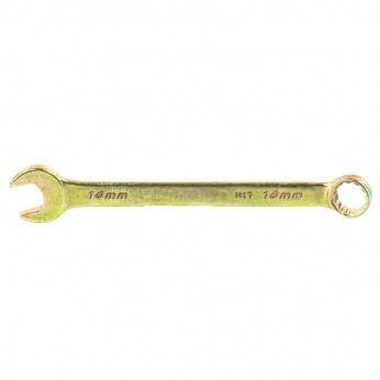 Ключ комбінований 14 мм, жовтий цинк,  СИБРТЕХ (MIRI14980)