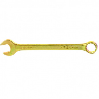 Ключ комбінований 24 мм, жовтий цинк,  СИБРТЕХ (MIRI14986)