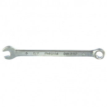 Ключ комбінований 6 мм, CrV, матовий хром,  MTX (MIRI151029)