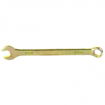 Ключ комбінований 8 мм, жовтий цинк,  СИБРТЕХ (MIRI14974)