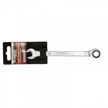 Ключ комбінований з трещіткою, 11 мм, CrV, дзеркальний хром,  MTX PROFESSIONAL (MIRI148049)