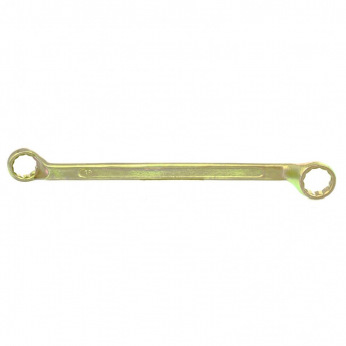 Ключ накидний, 19х22 мм, жовтий цинк,  СИБРТЕХ (MIRI14628)