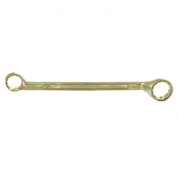 Ключ накидний, 24х27 мм, жовтий цинк,  СИБРТЕХ (MIRI14634)