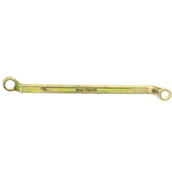 Ключ накидний, 8х10 мм, жовтий цинк,  СИБРТЕХ (MIRI14614)