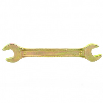 Ключ ріжковий 10х11 мм, жовтий цинк,  СИБРТЕХ (MIRI14304)