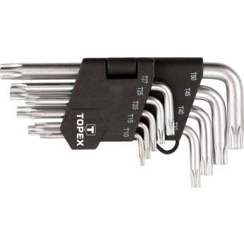 Ключi Topex шестиграннi Torx T10-T50, набiр 9 шт.*1 уп. (35D960)