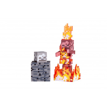 Колекційна фігурка Minecraft Skeleton on Fire серія 4 (19974M)