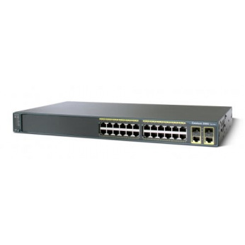 Коммутатоp Cisco Catalyst 2960 Plus 24 10/100 + 2T/SFP LAN Base (WS-C2960+24TC-L)