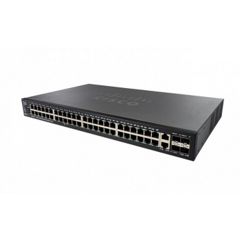 Комутатор Cisco SF550X-48MP 48-port 10/100 PoE+ Stackable Switch (48 x 10/100 (PoE+) + 2 x 10 Gigabit SFP+ (uplink) + 2 x combo (SF550X-48MP-K9-EU)