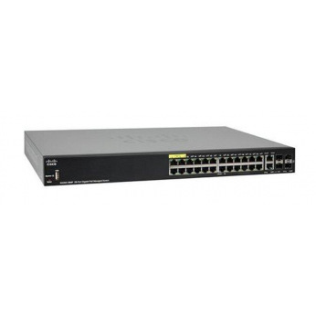 Комутатор Cisco SG350-28MP 28-port Gigabit POE Managed Switch (SG350-28MP-K9-EU)