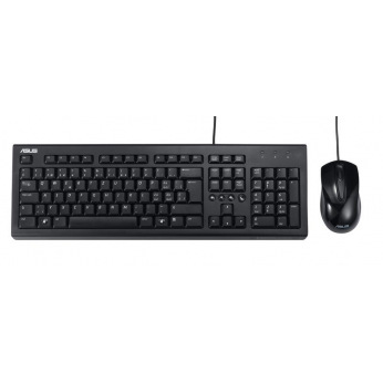 Комплект клавиатура и мышка ASUS U2000 Black (90-XB1000KM00050)