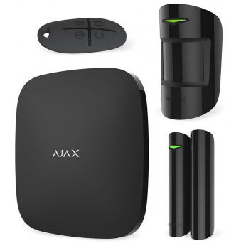 Комплект охоронної сигналізації Ajax StarterKit чорний (000001143)