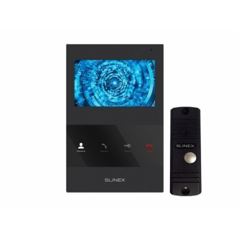 Комплект Видеодомофона Slinex SQ-04M Black + Панель Slinex ML-16HR Black (SQ-04M_B+ML-16HR_B)