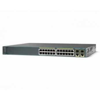 Комутатор Cisco Catalyst 2960 Plus 24 10/100 PoE + 2 T/SFP LAN Base (WS-C2960+24PC-L)