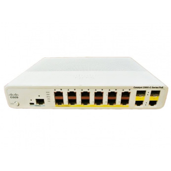 Коммутатор Cisco Catalyst 2960C Switch 12 FE PoE, 2 x Dual Uplink, Lan Base (WS-C2960C-12PC-L)
