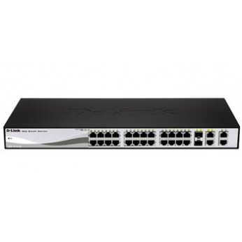 Коммутатор D-Link DES-1210-28/ME/B2 24port 10/100, 2x1GE/SFP, 2xSFP, MetroEthernet, WebSmart (DES-1210-28/ME)