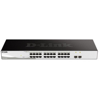 Коммутатор D-Link DGS-1210-26/F 24x1GE, 2xSFP Websmart (DGS-1210-26)