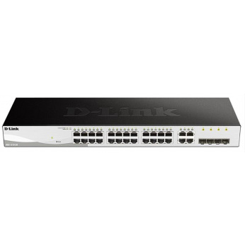 Коммутатор D-Link DGS-1210-28/F 24port 1GE, 4x1GE/SFP, WebSmart (DGS-1210-28)