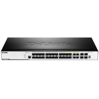 Коммутатор D-Link DGS-3000-28SC 20xSFP 1G, 4x1GE/SFP, 4x10G SFP+ L2 (DGS-3000-28SC)