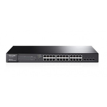 Коммутатор TP-LINK T1600G-28PS (TL-SG2424P) 24x1GE/PoE+192W, 4x1GE/SFP, JetStream (T1600G-28PS)