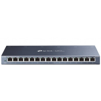 Коммутатор TP-LINK TL-SG116 16x1GE, Неуправляемый, Настольный, Метал. корпус (TL-SG116)