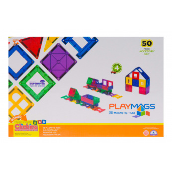 Конструктор Playmags магнитный набор 50 эл. PM153 (PM153)