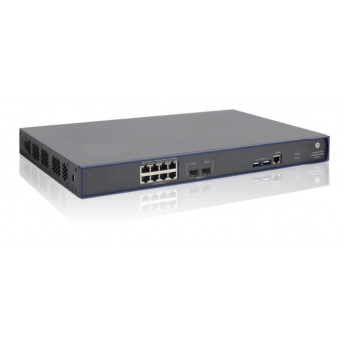 Контролер HP 830 8P PoE+ Unifd Wired-WLAN Switch, 8x10/100/1000GE-T+2xGE-SFP, 3Y FC 24x7 Service. (JG641A)