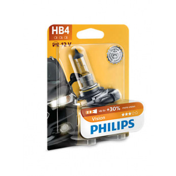 Лампа галогенная Philips HB4 Vision, 3200K, 1шт/блистер (9006PRB1)