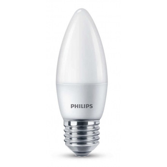 Лампа светодиодная Philips ESSLEDCandle 6.5-75W E27 827 B35NDFR RCA (929001886707)